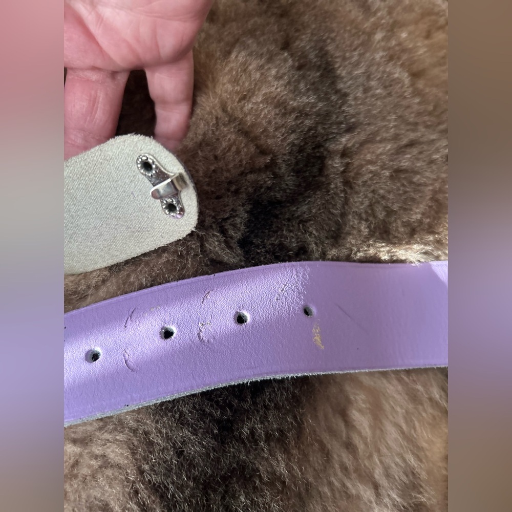 Vintage leather belt - Picture 7 of 14